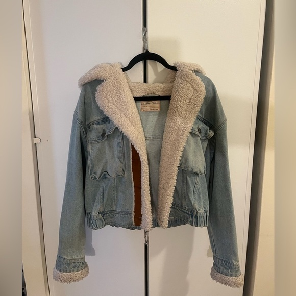 Free People Fur Denim jacket - Picture 6 of 13